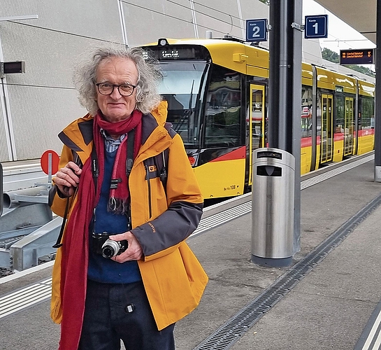 Christian Zellweger bei seinem ersten Besuch der neuen WB in Waldenburg am 16. September 2025. Foto: L. Degen Christian Zellweger bei seinem ersten Besuch der neuen WB in Waldenburg am 16. September 2025. Foto: L. Degen