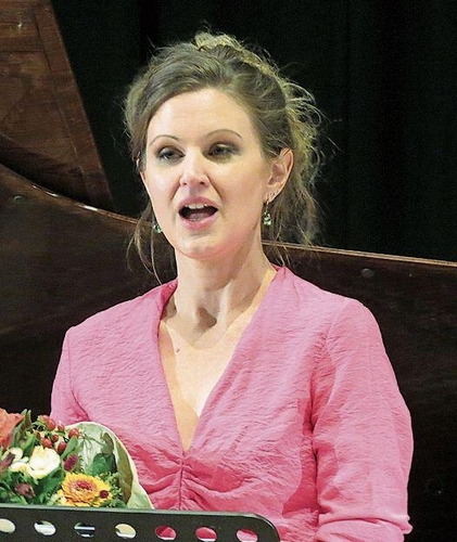 Sopranistin und Mitgründerin der Konzertreihe: Andrea Suter.