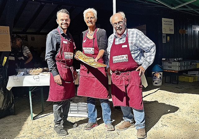 Das OK am Bäcker-Brunch Liestal mit Reto Ziegler, Bea Rieder und Marcel Wunderlin.