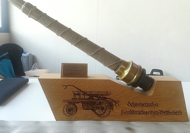Die Siegestrophäe.