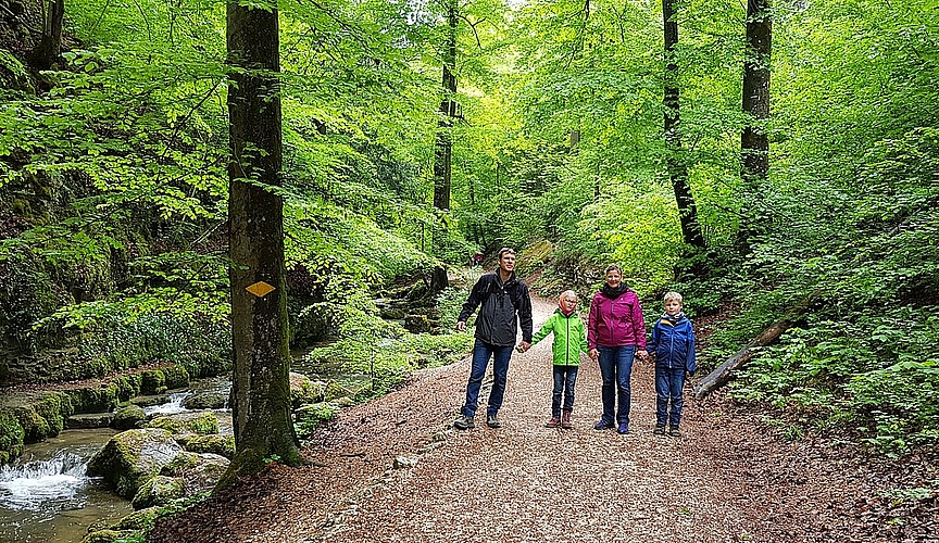 Familie Schaub unterwegs.