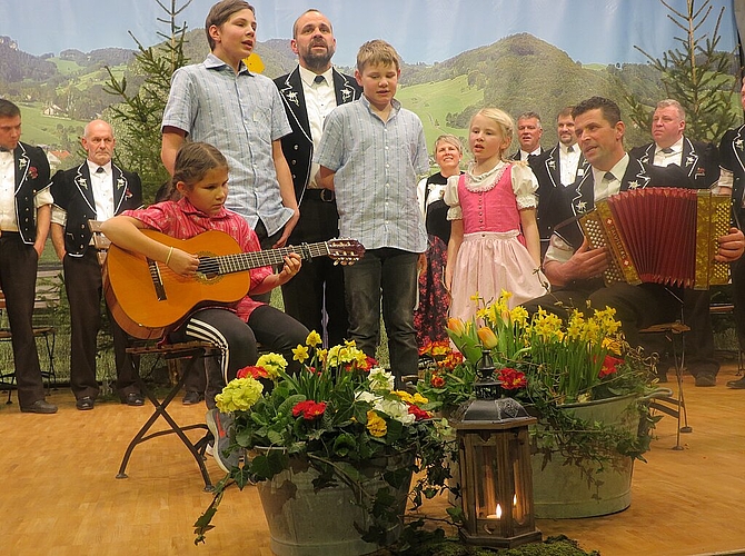 Der herzhafte Auftritt der Familie Eschbach begeisterte das Publikum.