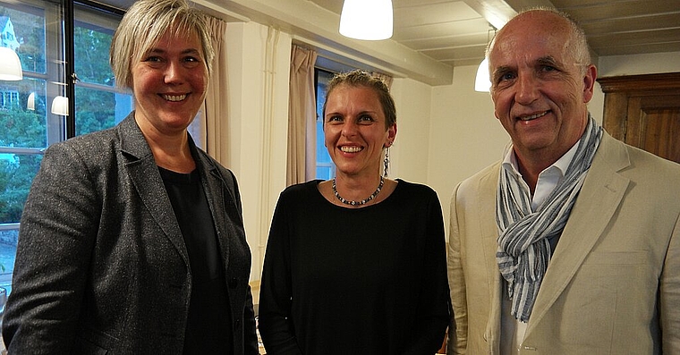 Franziska Saladin Kapp, Gelgia Herzog und Fritz Sutter (v.l.). Foto: E. Gysin