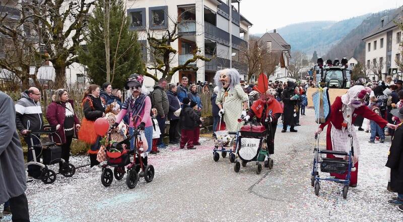 Auch die Rollators waren unterwegs.