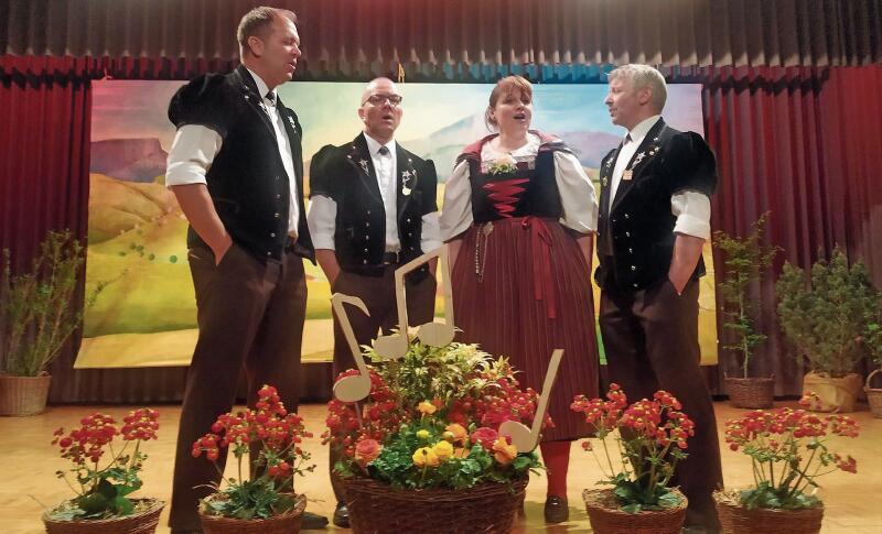 Das Quartett Windstill aus Lauwil sorgte in ihren Performances für lustige Pointen.