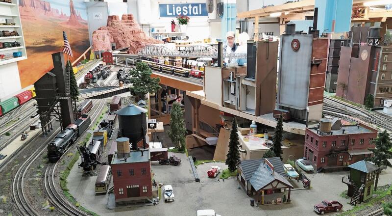Die realitätsnahe Anlage in Spur 0 hat eine Gesamtgrösse von 90 Quadratmetern.Fotos: S. van Riemsdijk