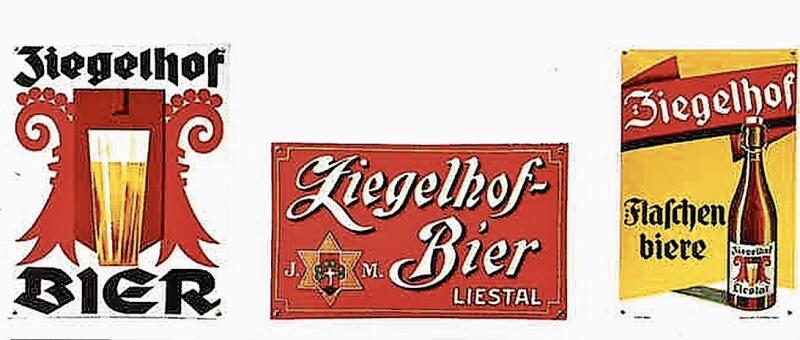 Alte Bier-Reklamen. 
         
         
            Zwickel von «Unser Bier». 
         
         
            Hochbetrieb vor rund 80 Jahren.