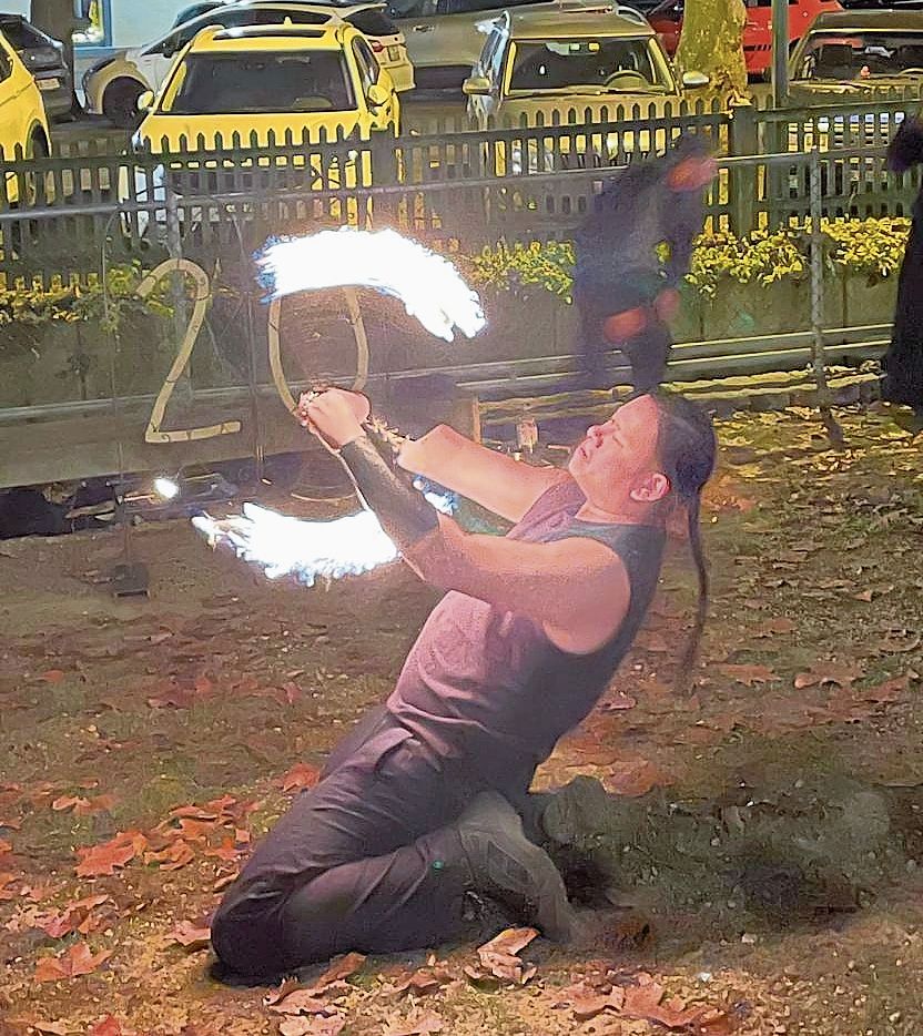 Feuershow von «Baden Brennt». Feuershow von «Baden Brennt».