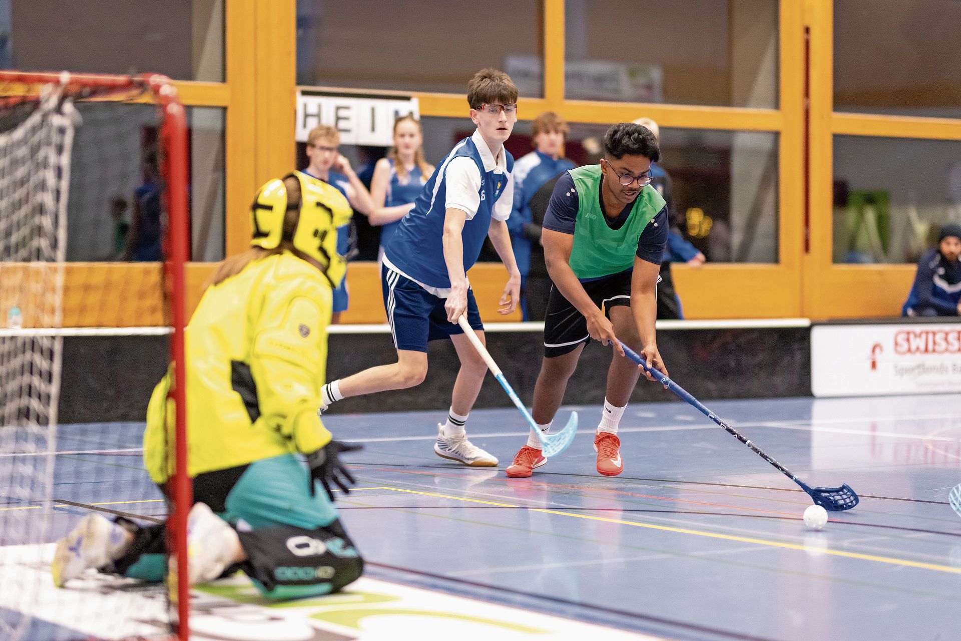 In Position zum Tor. In Position zum Tor.