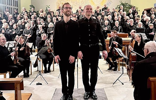 Chorleiter Benjamin Rapp und Marco Beltrani. Fotos: E. Bachmann