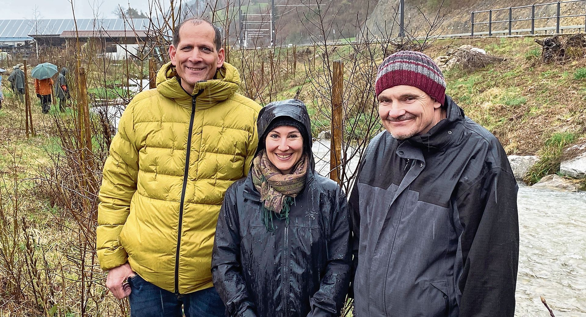 Holger Stockhaus, Alicia Escher und Andreas Haas (v.l.) freuen sich über die gelungene Projekte. 