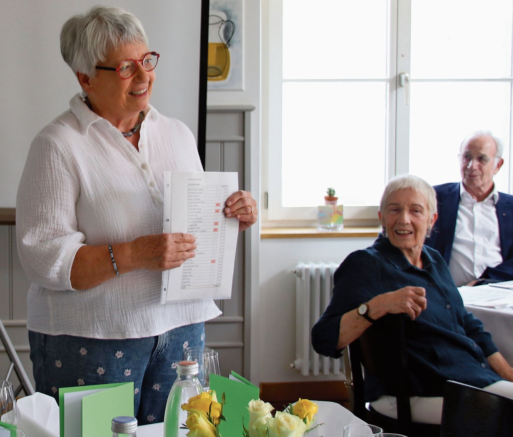 Elisabeth Rudin bei ihrer Ansprache. Elisabeth Rudin bei ihrer Ansprache.