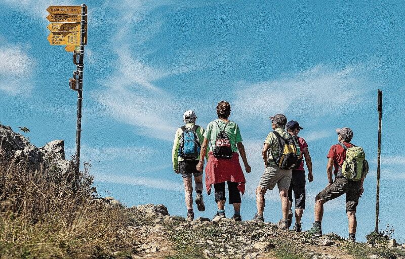 Wandern ist mit über 50 Prozent Nennung in der Studie Frau und Herrn Schweizers Lieblingssport. Fotos: M. Herrmann