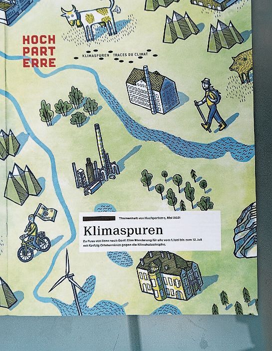 Das Programm der «Klimaspuren».
