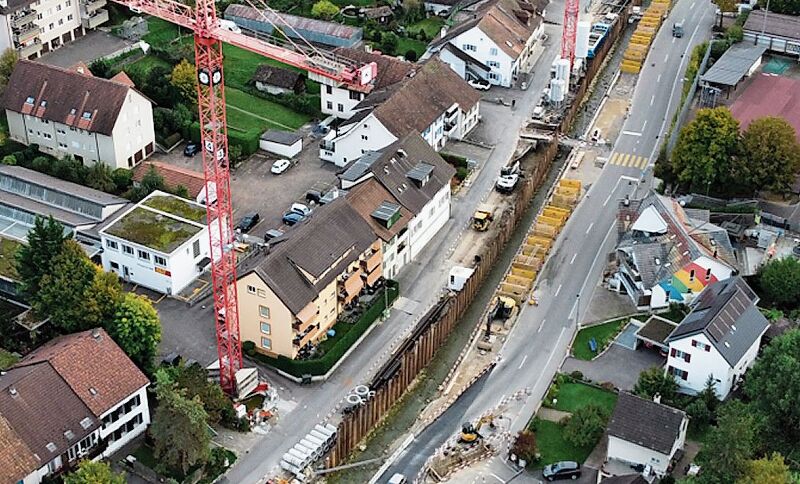 Luftaufnahme von Niederdorf.Foto: zvg