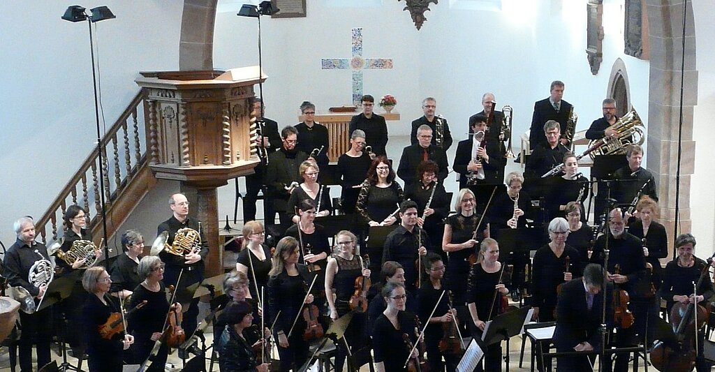 Das Orchester Liestal gab das Abschlusskonzert des 2. Orgelfestivals. Fotos: A. Jegge
