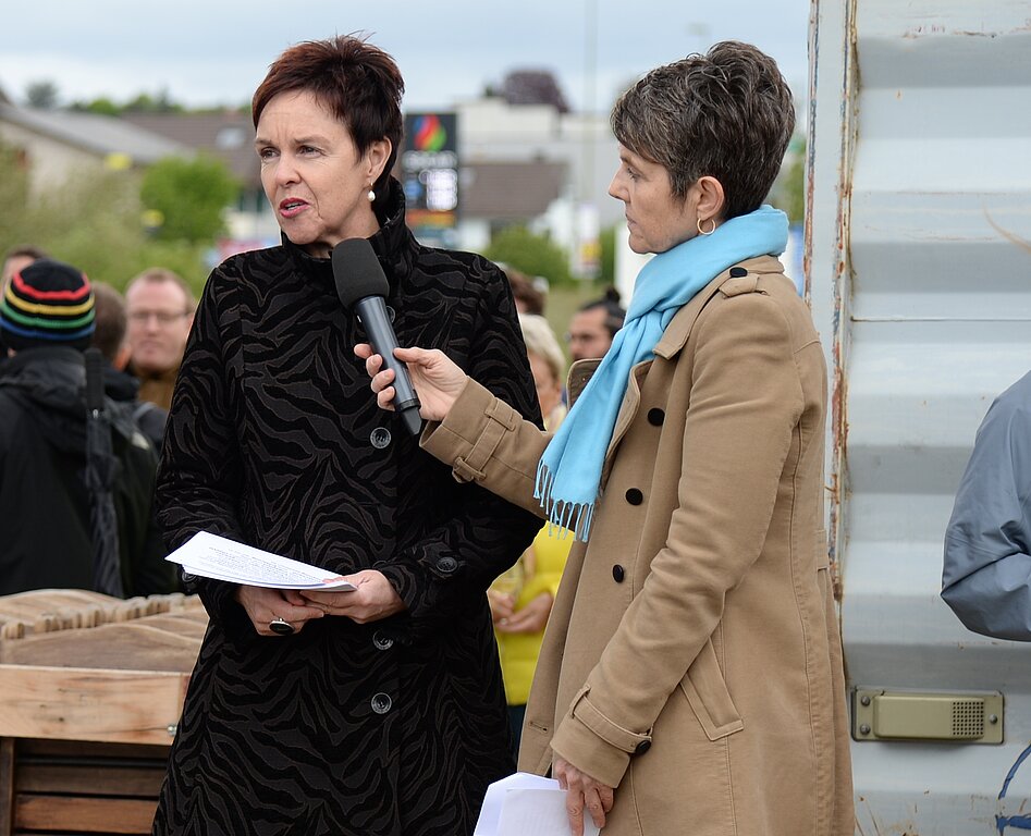 Regierungspräsidentin Monica Gschwind und Kitty Schaertlin.
