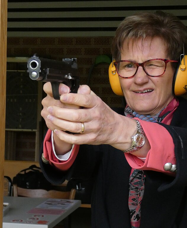 Sabine Pegoraro: zwei Nuller, trotz gutem Anschlag.
