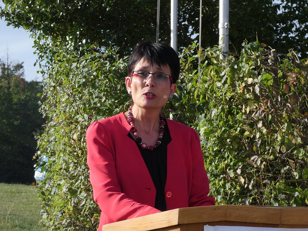 Elisabeth Augstburger gibt politische Denkanstösse. Fotos: U. Fluri
