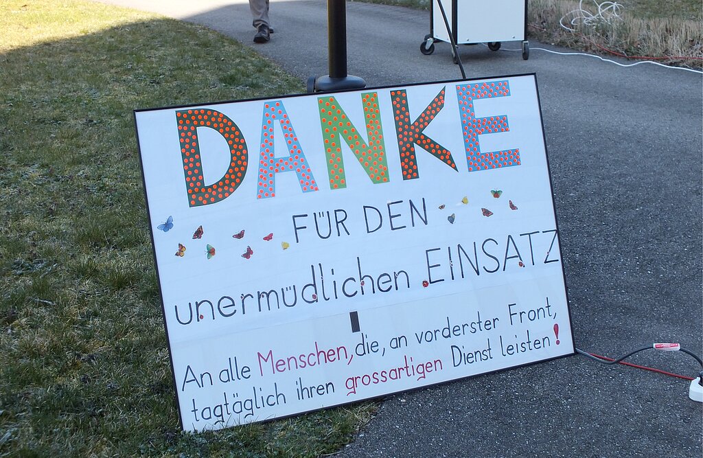 Der Dank für den unermüdlichen Einsatz an jene Menschen, die täglich Grossartiges leisten.
